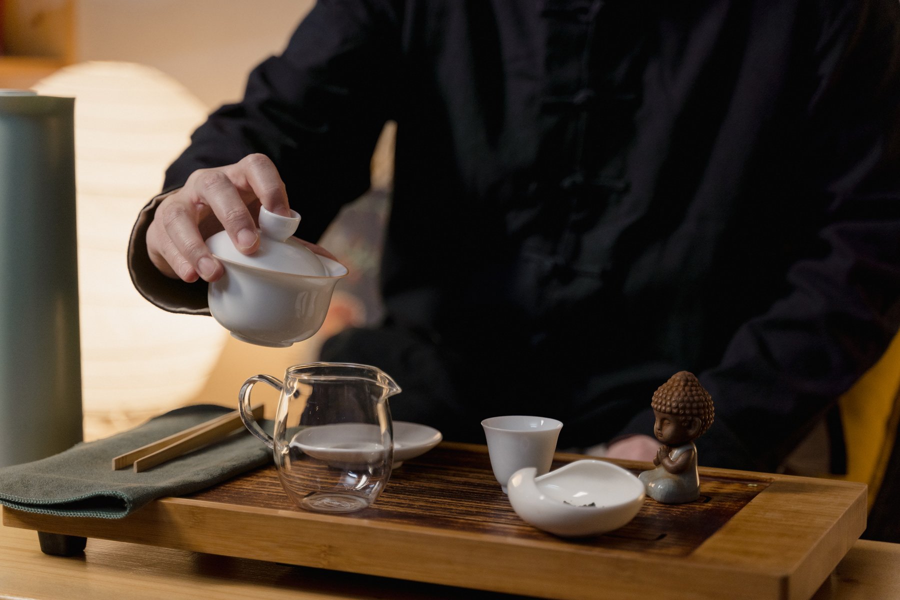 Man Making Tea on Tea Ceremony