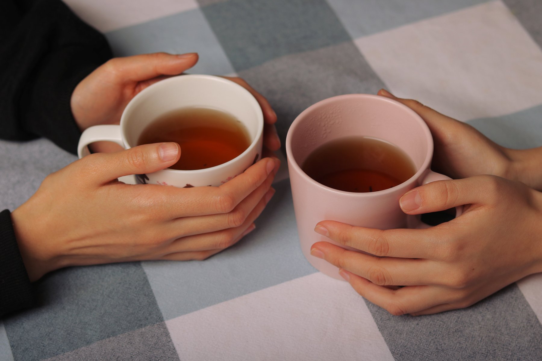 Drinking tea